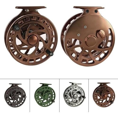 Aventik CNC Machined Cut Center-Pin Floating Fly Fishing Reel High Feet Salmon Steelhead Floating Fly Reels Super Light Reel NEW