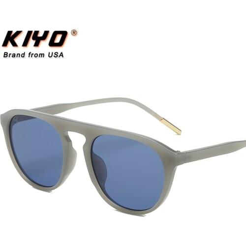 KIYO Brand 2020 New Women Men Round Sunglasses PC Classic Sun Glasses High Quality UV400 Driving Eyewear 3829