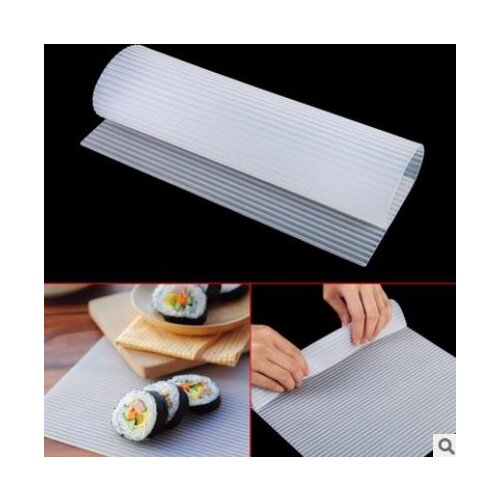 Kitchen Homemade Food Grade Silica Gel Sushi Pad Cake Rolling Curtain Sushi Roller Machine Sushi Curtain Mold