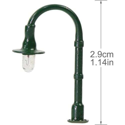 L005Z 10pcs Model Railway Z Scale 1:200 Lamppost Street Lights 12V NEW Miniature