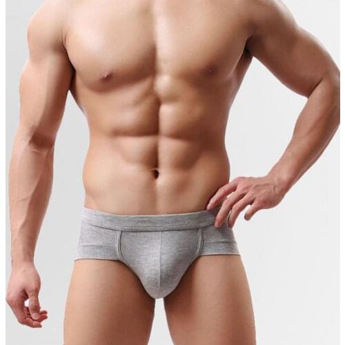 Summer Men Briefs Soutong Underpants Light Breathable Low Rise Sexy U-Convex Plus Size Male Gift Briefs