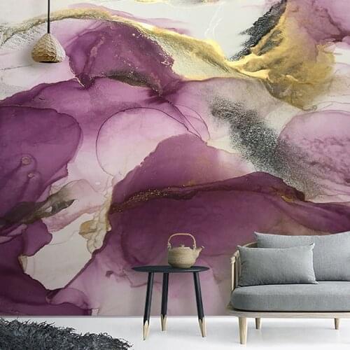 Custom Any Size Mural Wallpaper 3D Abstract Light Luxury Hand Painted Art Landscape Wall Painting Living Room TV Papel De Parede