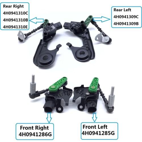 Front Rear Left Right Suspension Headlight Level Sensor For A6 A8 RS6 A7 S7 S8 RS8 4H0941285G 4H0941286G 4H0941309C 4H0941310C
