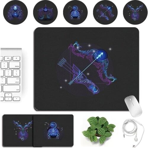 PU Leather Small Portable Mouse Pad Student Computer Mouse Pad Notebook Office Mousepad Waterproof Smooth Gaming Mouse Mat