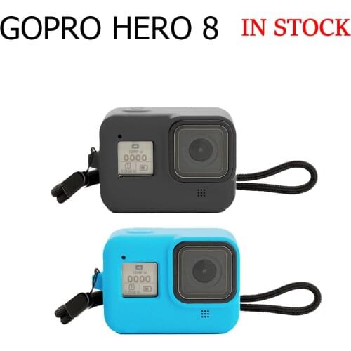 Silicone Case For GoPro8 Case Housing Case For Gopro Protective Case Cover With Tempered Glass Screen Protector For Gopro8 Case