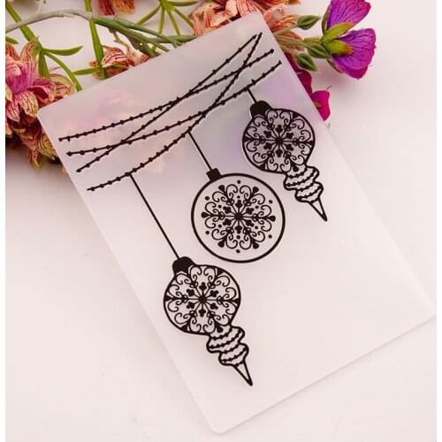 Snowflakes vines Embossing folders Plastic For Scrapbooking DIY Template Fondant Cake Photo Album Card Making Em187