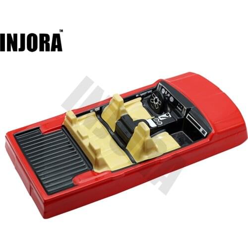 INJORA RC Car Interior Decoration for 1/10 Axial SCX10 II 90046 90047 Traxxas TRX4 Body Car Shell