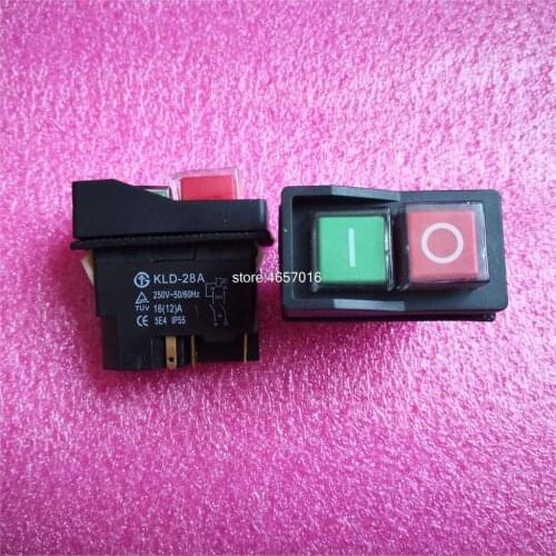 5pins Waterproof Magnetic Explosion-proof Pushbutton Switch KLD-28A IP55 220v Magnetic Starter Electromagnetic Switches