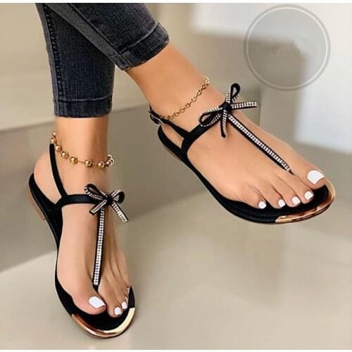 Women Summer Sandals Fashion Bling Diamond Female Flip Flop Beach Flat Shoes Outdoor sandalias de verano para mujer 1020