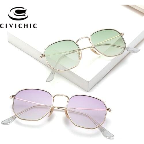 CIVICHIC New Fashion Women Small Fresh Sunglasses Gradient Colorful Glasses Hipster Street Snap Oculos De Sol UV400 Eyewear E343