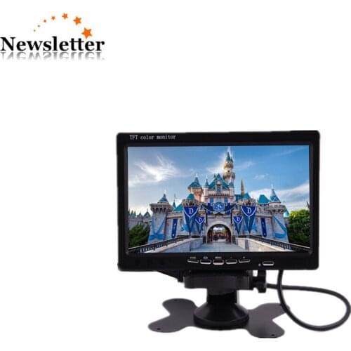 HD 800*480 resolution taxi lcd monitor video player 7 inches used tft lcd color monitor