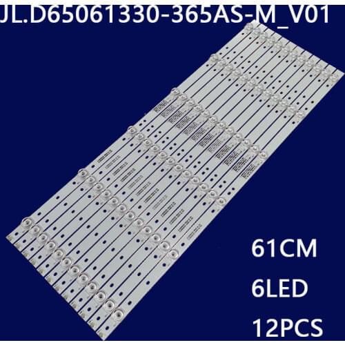 12pcs/Kit LED strips for HISENSE 65 TV H65A6140 HD650S1U51-L1 LB65073_V0 JL.D65061330-365AS-M_V01 V02 1169109