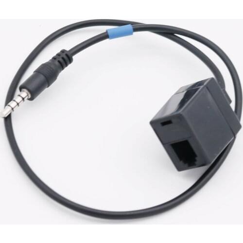 1x 3.5mm 4pole TRRS Male Plug to RJ9 4P4C phone female interface Converter Cable Cord 45cm