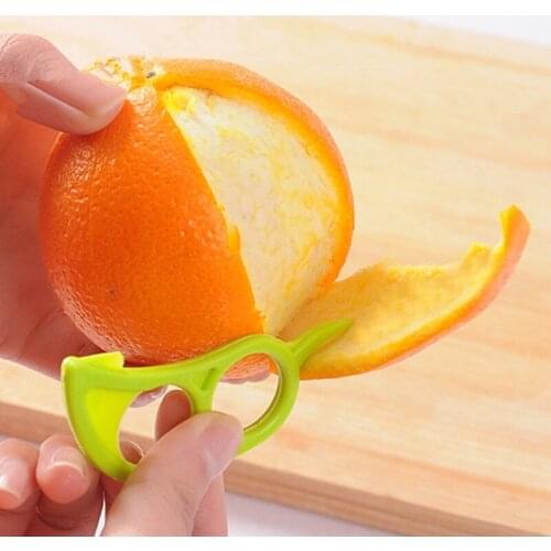 5Pcs Orange Peelers Zesters Lemon Slicer Fruit Stripper Easy Opener Citrus Knife Kitchen Tools Gadgets (Random Color)