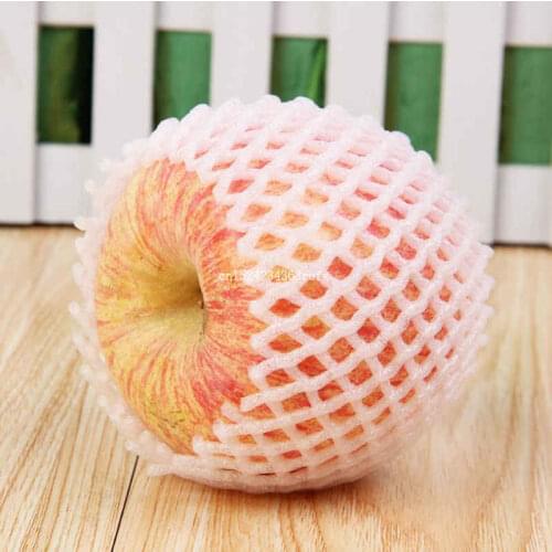 5000pcs 12cm*7cm fruit foam sleeve white EPE Foam mesh sleeve net thick packing for apple packing material