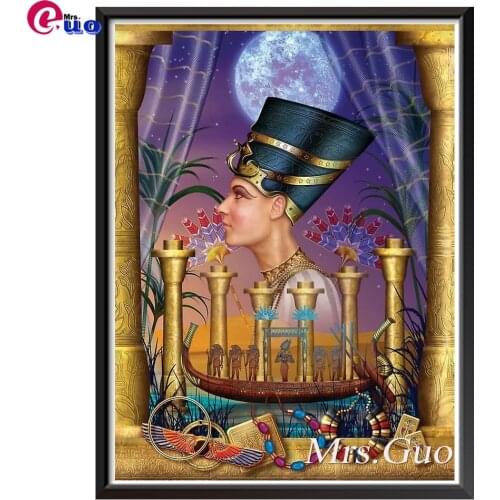 DIY Diamond Embroidery Egyptian Scenic 5d Diamond Painting For Sale Cleopatra Ancient Egypt Home Decor
