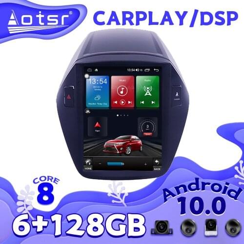 Android For Hyundai IX35 2010 - 2015 Tesla Car Radio GPS Navigation Multimedia Video Player Auto Audio Stereo Head Unit CD