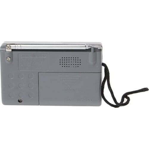 BC-R119 Portable Mini Radio 2-Band AM FM World Receiver Retractable Antenna DC 3V