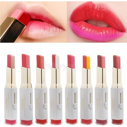 Beauty Two Tones Lip Bar Candy Gradient Color Moisturizing Lipstick Korean Cosmetics Makeup Lip Balm - Choose Your Shade
