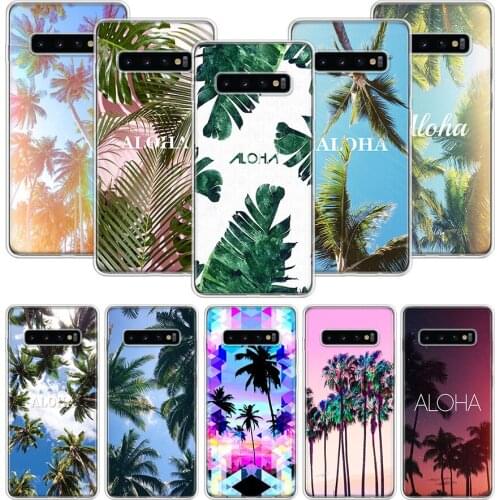 Green Venice Aloha Palms Printed Trees Case for Samsung Galaxy A51 A71 A50S A10 A20E A30 A40 A70S A90 M30S A01 A21 A6 A7 A8 A9 P