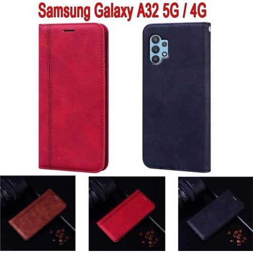 Cover For Samsung Galaxy A32 Case Funda Flip Leather Wallet Shell Book On Samsung A32 5g 4g SMA326B A325F Case Etui Coque Bag