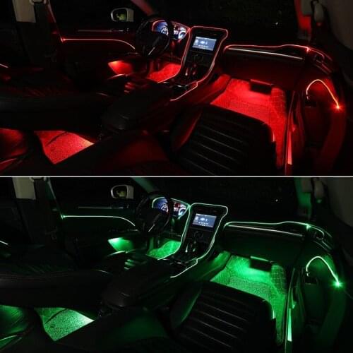 For bmw 5 series f10/f11 2 colors tuning car neon voiture led strip interior decorative door ambient light