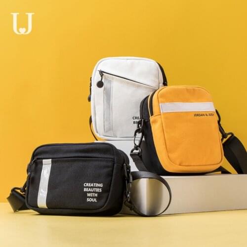 For xiaomi jordanjudy Double-sided messenger bag small square bag men women mobile phone bag Leisure Fashion shoulder bag