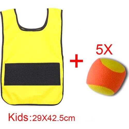 Team outdoor interactive game prop vest sticky ball player throwing sticky ball toy childrens sticky ball shirt throwing ball