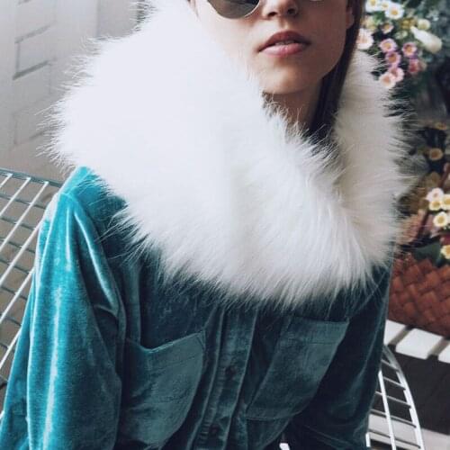 ITFABS Newest Arrivals Fashion Hot Women Scarf Shawl Wrap Neck Winter Fashion Long Fox Fur Collar Warmer New