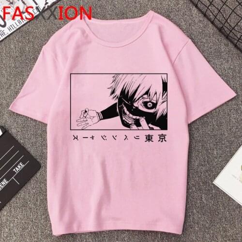 Hot Japanese Anime Tokyo Ghoul T Shirt Women Kawaii Cartoon Kaneki Ken Graphic Tees Fashion Tshirt Summer Tops T-shirt Female