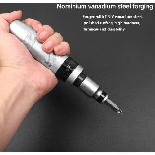 Manual Impact Screwdriver Set Shock Screw Driver for Loosening Frozen Bolts and Stubborn Fasteners with Non-slip Handle 7/13pcs