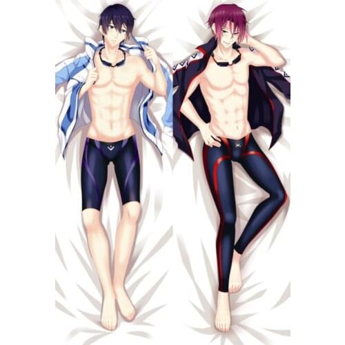 Anime Pillowcase Free! iwatobi swim club Haruka and Rin Male BL decorative Hugging Body Pillow Case Bedding