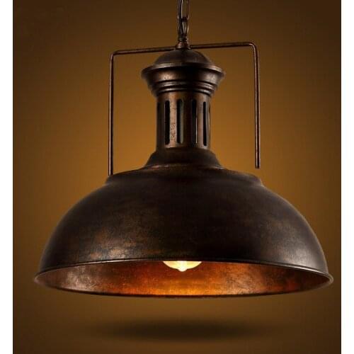 2015 LOFT bar pendant light creative personality retro American Iron Cafe Restaurant lid Nordic