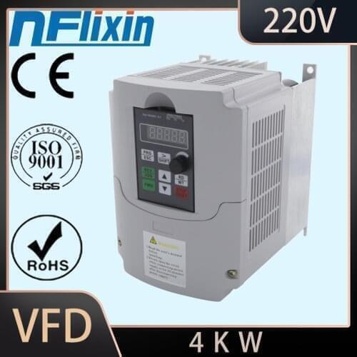 For Southeast Asia 220V 4KW Frequency Inverter Variable Frequency Converter 4kw inverter for Pump Motor 220v AC Drives