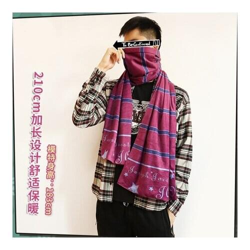 JoJos Bizarre Adventure Kujo Jotaro Bruno DIO Kira Yoshikage Cosplay Autumn Winter Warm Neckerchief Student Scarf Xmas Gifts