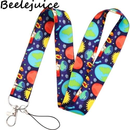 Universe Cosmic planet Neck Strap Lanyards ID badge card holder keychain Mobile Phone Strap Gift Ribbon webbing necklace Gifts
