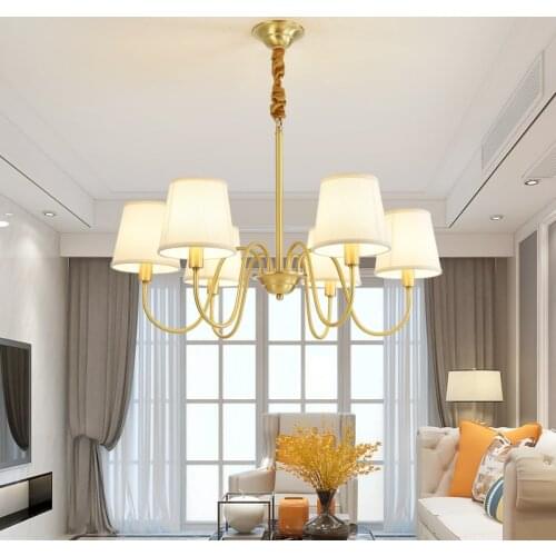 Modern Chandelier living room home decor chandelier Gold for kitchen copper lights for weddings lamp bedroom kitchen interior