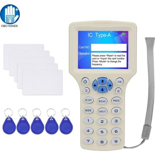 RFID Duplicator 125KHz Key Card Copier RFID Super Featured Smart Card Reader 13.56MHz Encrypted Programmer USB UID / T5577