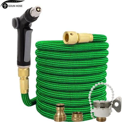 Hot Sale Telescopic Hose Flexible Garden Watering Hose With Gun High Pressure Washer Car Wash Set Garden Watering Direct Sales