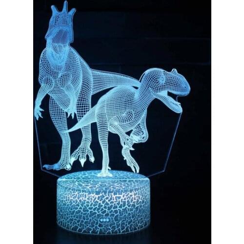 Tyrannosaurus Rex Usb Led Light Novelty Luminaria Led Usb 3d Light Powerbank 3d Lamp Kids Room 3d Led Night Light