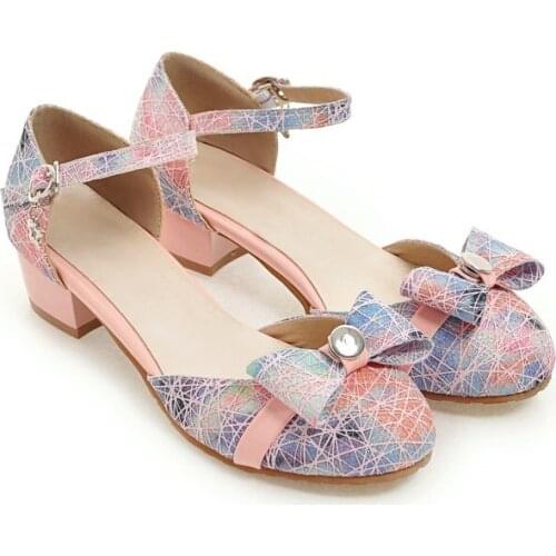 Big Size 11 12 13 14 15 16 17 18 19 ladies high heels women shoes woman pumps Sweet Butterfly-knotted Womens Shoes