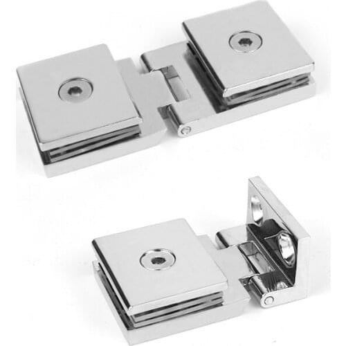 Bright color Single and double opening glass door hinge with single opening 8 cm tempered glass