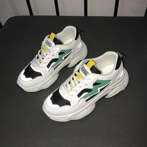 Womens Mesh Chunky Sneakers New Fashion Women Platform Shoes Breathable Reflective Ladies Pink Trainers Footwear Tennis Shoes