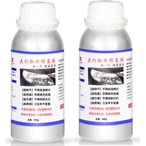 2pcs*800g Weight motorcycle lenses repair and car headlight polishing restoration liquid