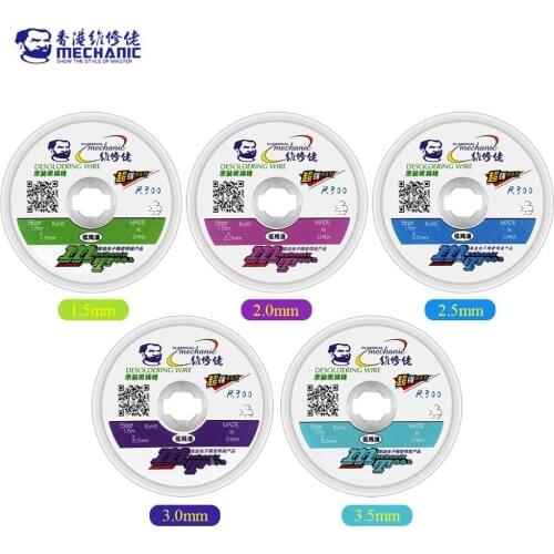 1.5mm 2mm 2.5mm 3mm 3.5mm Width MECHANIC Desoldering Braid Welding Solder Remover Wick Wire Cord Flux BGA Repair Tool
