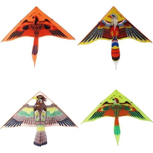 1Pc Big Flat Eagle Bird Kite Children Flying Bird Kites Windsock Outdoor Toys Garden Cloth Toys For Kids Gift Random Color