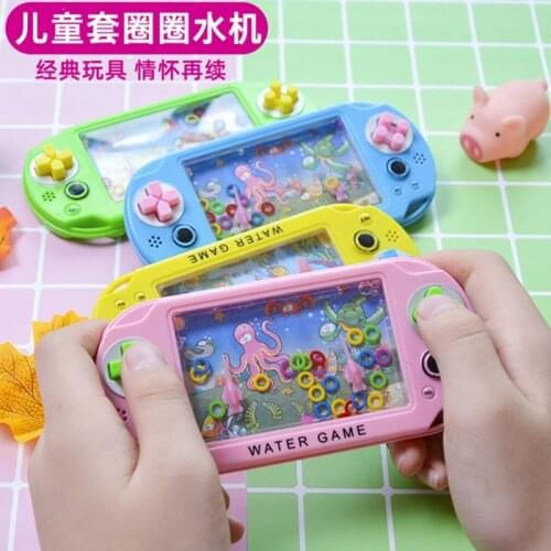 1pc Vintage Water Game Machine Share Childhood Memory Funny Ability Develop Challenge Ring Game Kids Favorite Toy -Random Color