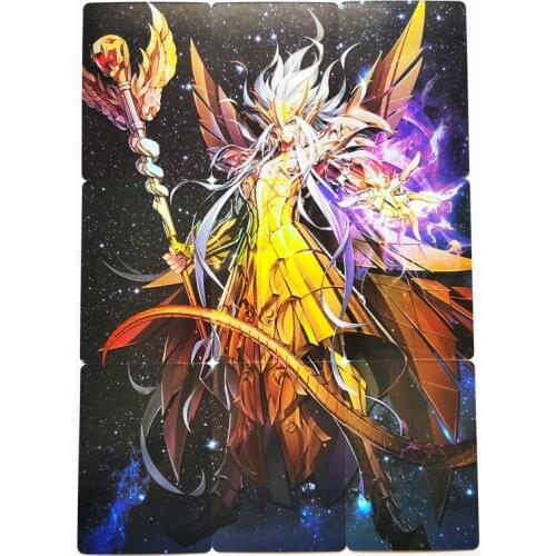 10pcs/set Saint Seiya Odysseus Ophiuchus Golden Saint 9in1 Hobby Collectibles Game Anime Collection Cards