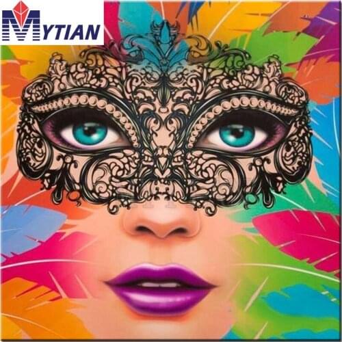 5D DIY Diamond embroidery Diamond mosaic"Masked girl"wall sticker needlework cross stitch diy diamond painting decoration gift
