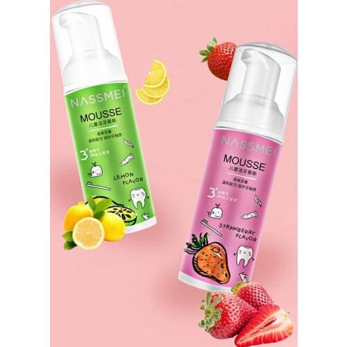 60ml Toothpaste Oral Care Teeth Cleaning Mouthwash Teeth Toothpaste Cleaning Foaming Childrens Foam Wash Mouth A9O3